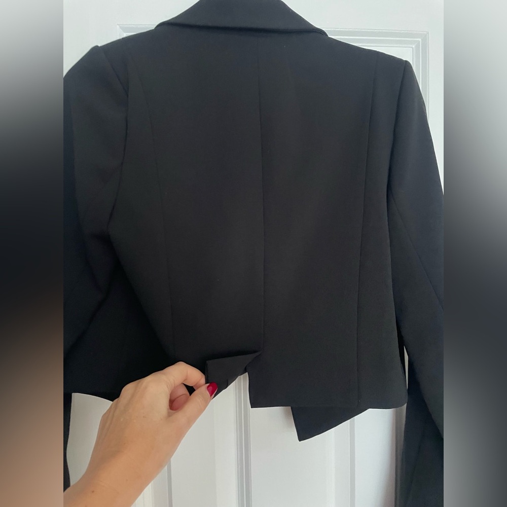 Aqua cropped blazer double breasted - Picture 7 of 7